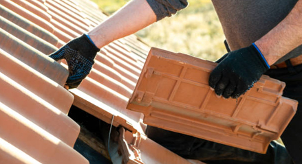 Țiglă ceramică montaj